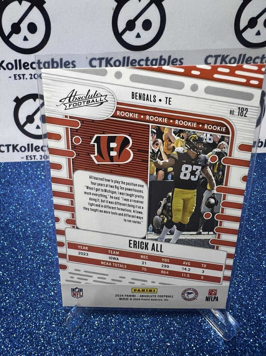 2024 NFL Panini Absolute Rookie RC #182 Erick All Cincinnati Bengals