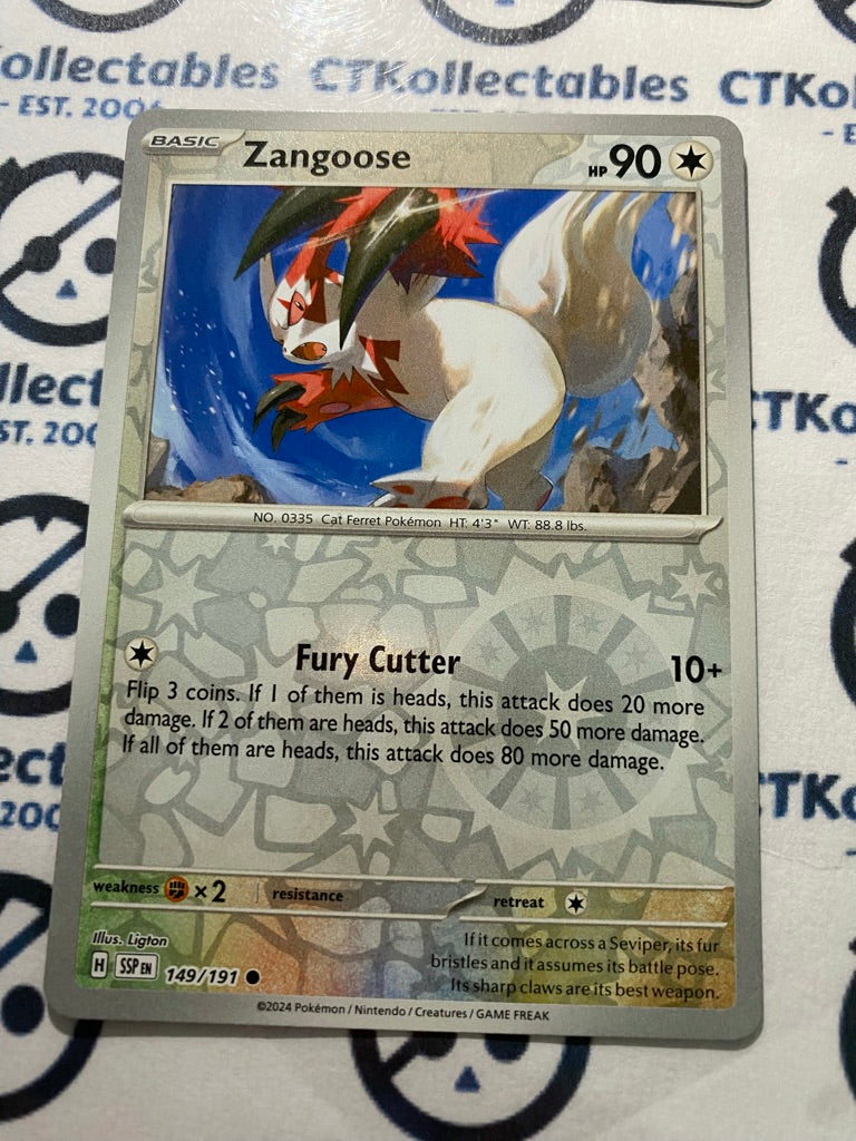 Zangoose Reverse Holo #149/191 Surging Sparks Pokémon TCG 2024