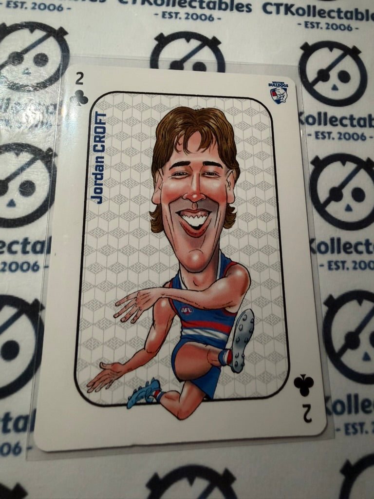 2026 Teamcoach AFL Wildcard Playing Cards Jordan Croft Bulldogs