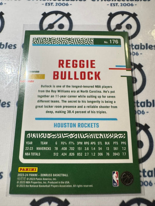 2023-24 NBA Panini Donruss Reggie Bullock Red #176 Rockets