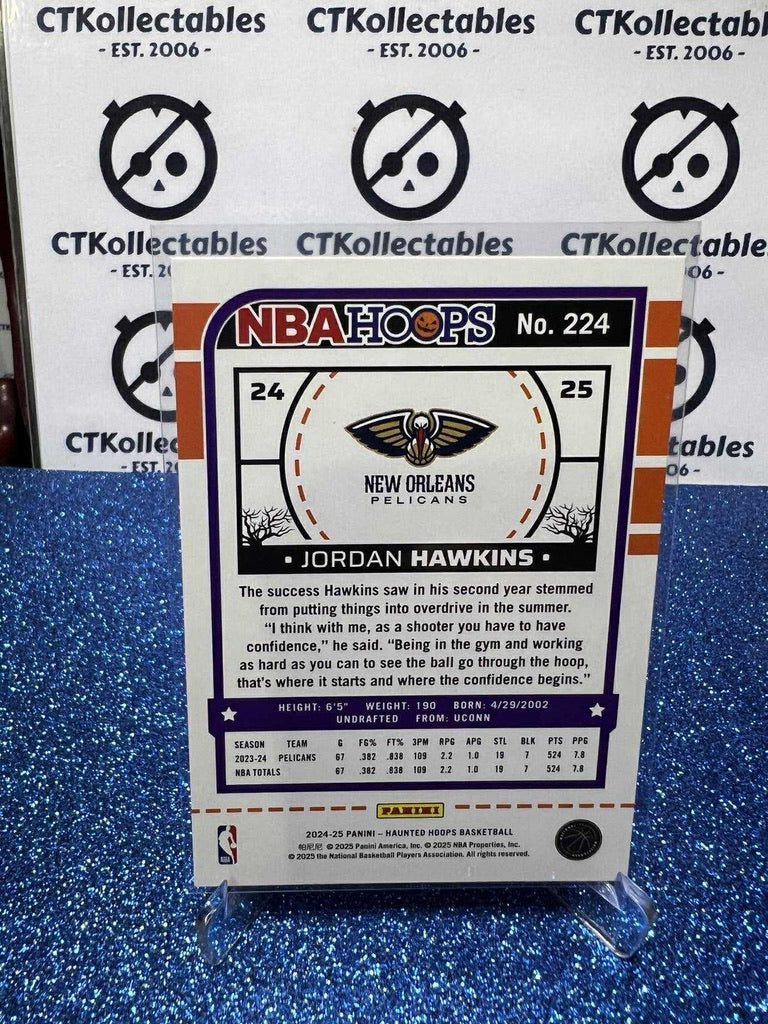 2024-25 Panini NBA HAUNTED HOOPS Slime Parallels #224 Jordan Hawkins Pelicans