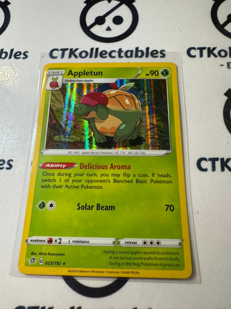 Appletun #023/192 Holo Rare -Sword & Shield Rebel Clash Pokemon Card
