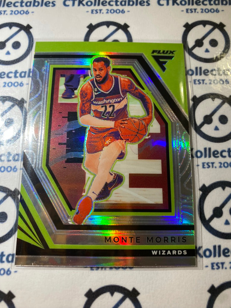 2022-23 NBA Panini FLUX Monte Morris Silver Prizm #38 Wizards