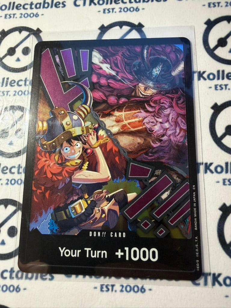 Monkey.D.Luffy & Loki DON Card OP17 One Piece The World's Strongest Warrior ENG