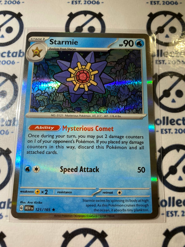 Starmie Holo Rare #121/165 Scarlet & Violet 151 Pokemon Card