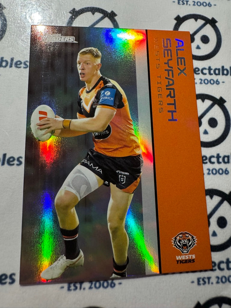 2025 NRL Traders Silver Parallel PS 152 ALEX SEYFARTH WESTS TIGERS