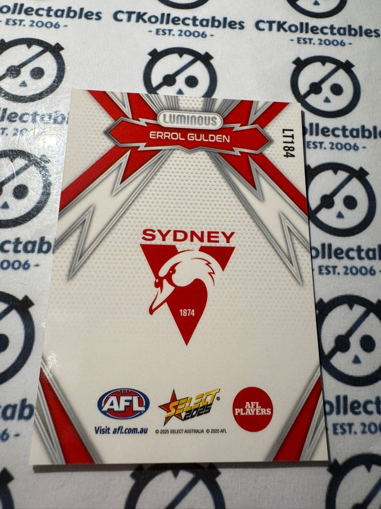 2025 AFL Footy Stars Thunderbolt LT184 Errol Gulden Swans
