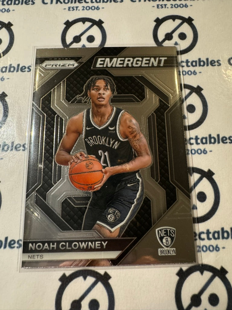 2023-24 NBA Prizm Noah Clowney Emergent #8 Nets