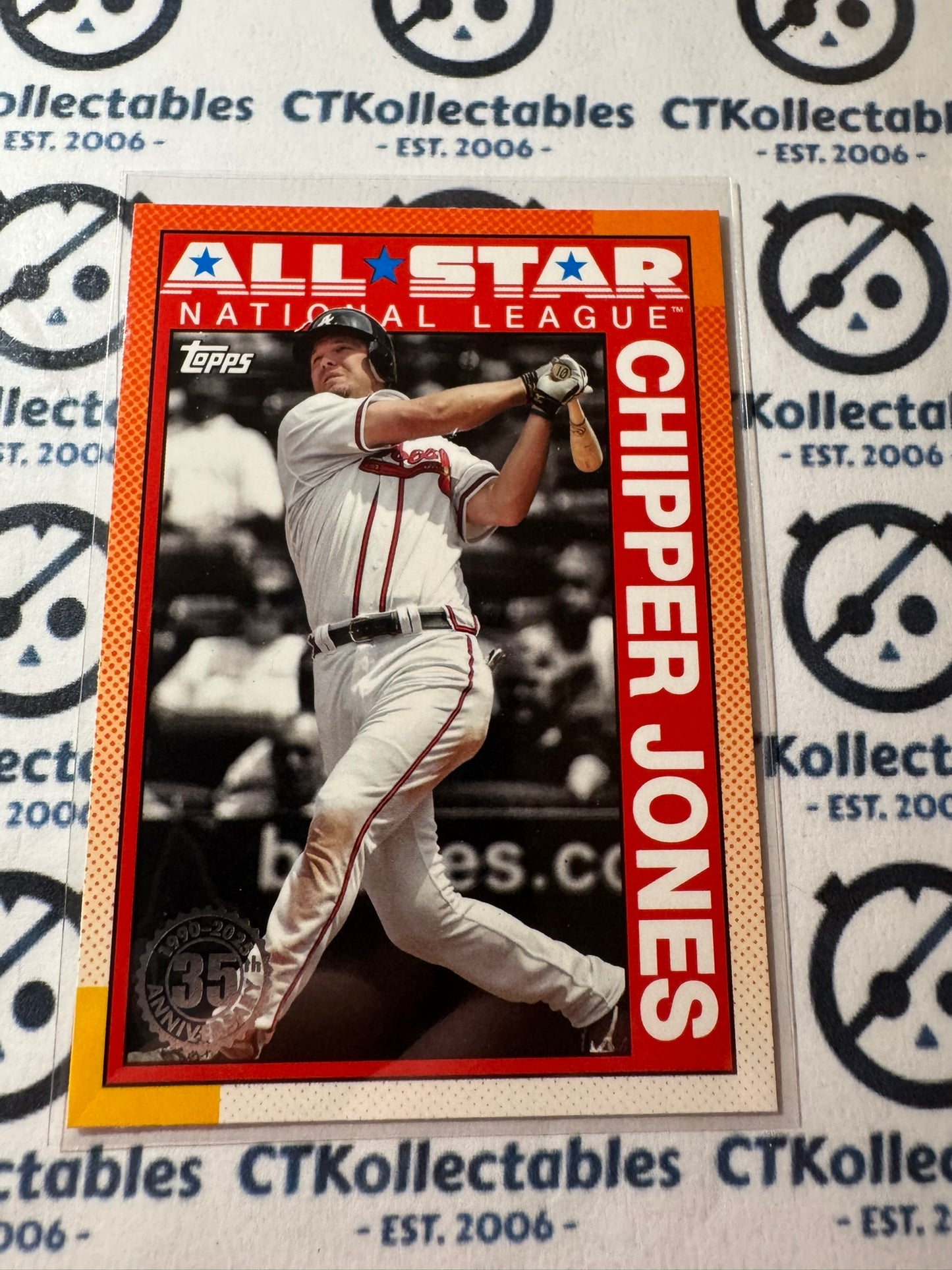 2025 Topps Series 2 Baseball Chipper Jones 35th Anniversary #90AS-11 Braves