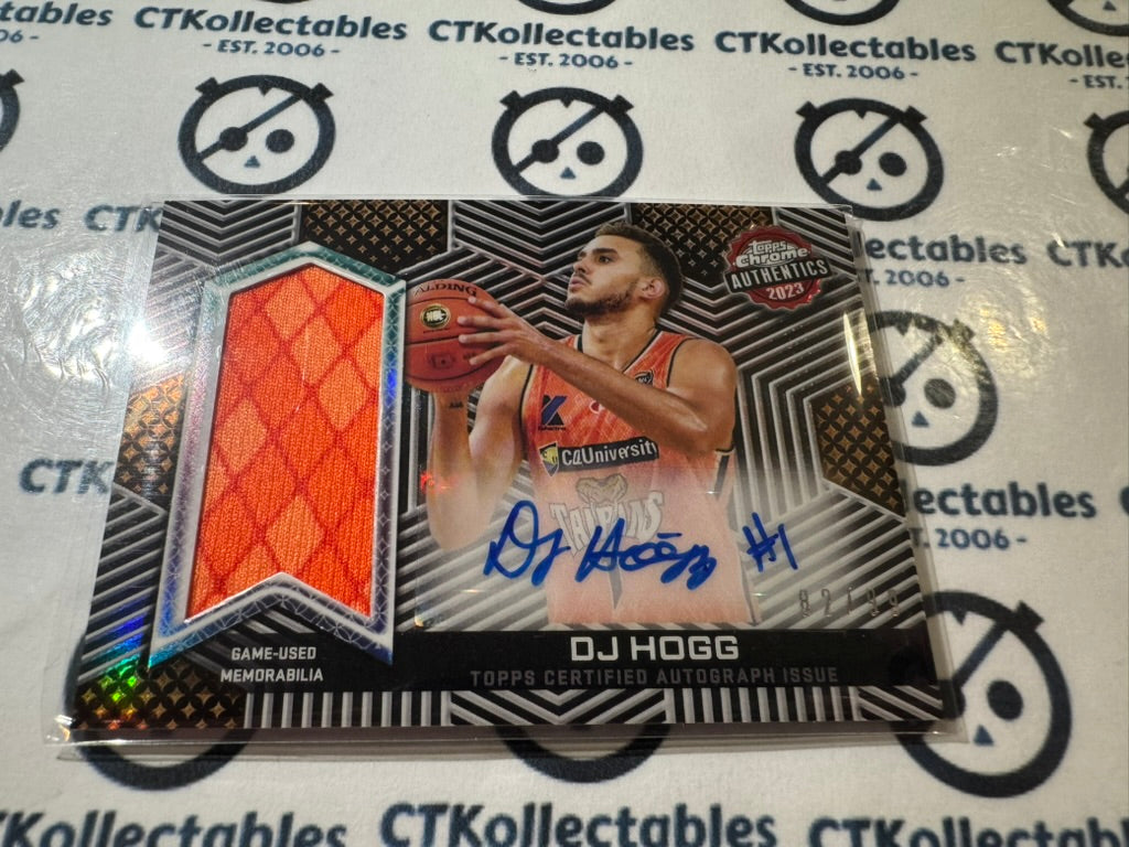 2022-23 Topps NBL Chrome Dj Hogg Relic Auto #82/99 #TCARR-DH