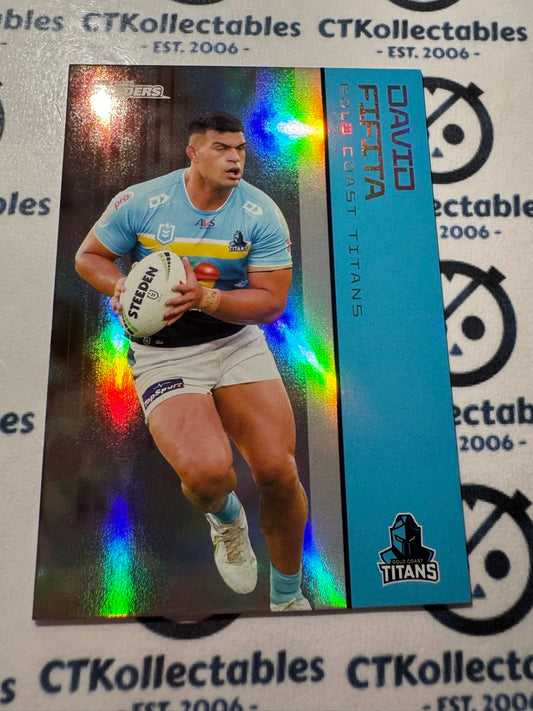 2025 NRL Traders Silver Parallel PS 050 DAVID FIFITA TITANS