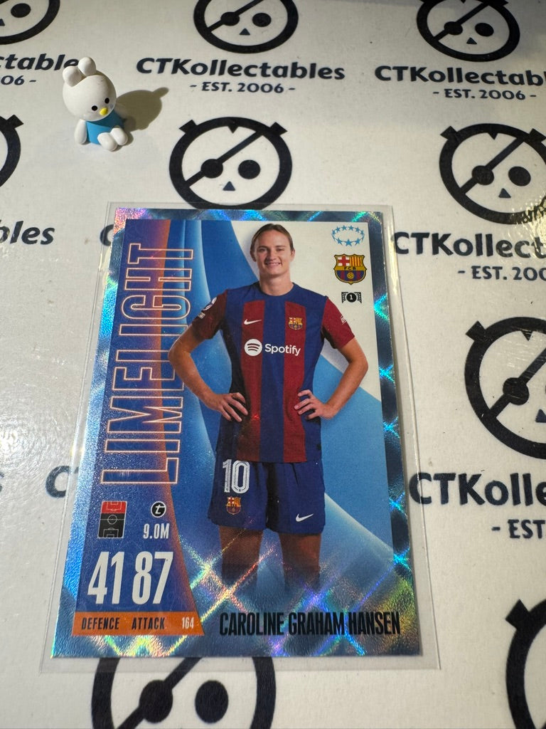 2023-24 TOPPS MATCH ATTAX CARLONIE GRAHAM HANSEN LIMELIGHT CRYSTAL BLUE #164