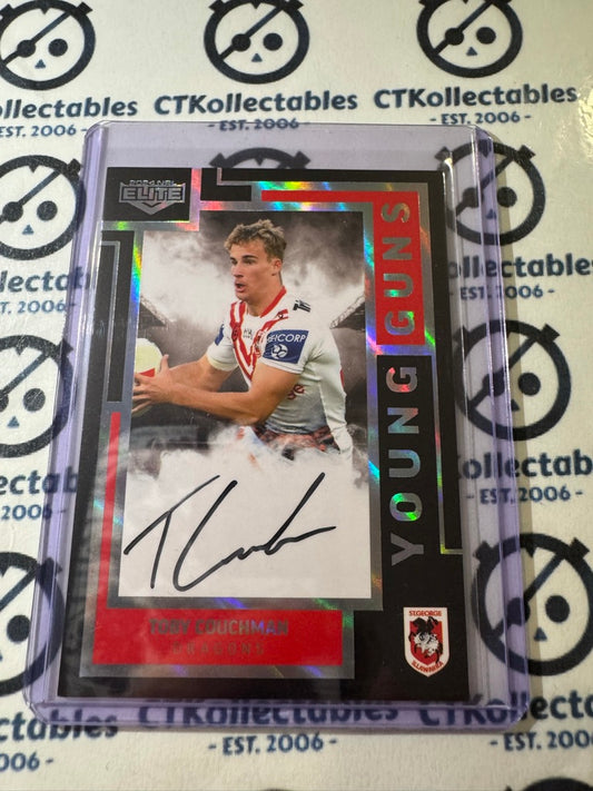 2024 NRL TLA Elite Young Guns Black Auto Toby Couchman #016/150 Dragons