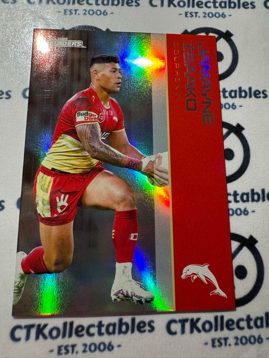 2025 NRL Traders Silver Parallel PS 040 JAMAYNE ISAAKO DOLPHINS