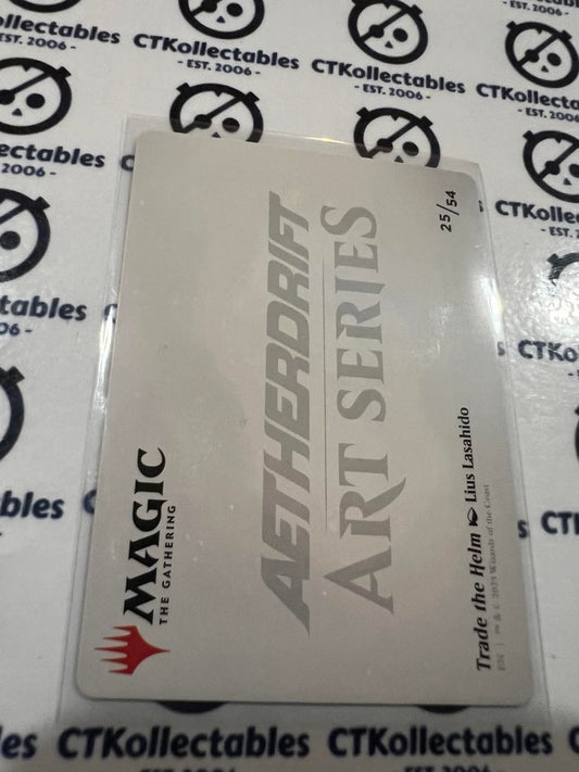 2025 Magic The Gathering AETHERDRIFT Trade the Helm #25/54 Art Series