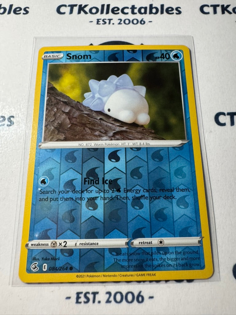 Snom Reverse Holo #084/264 Sword & Shield Fusion Strike Pokemon