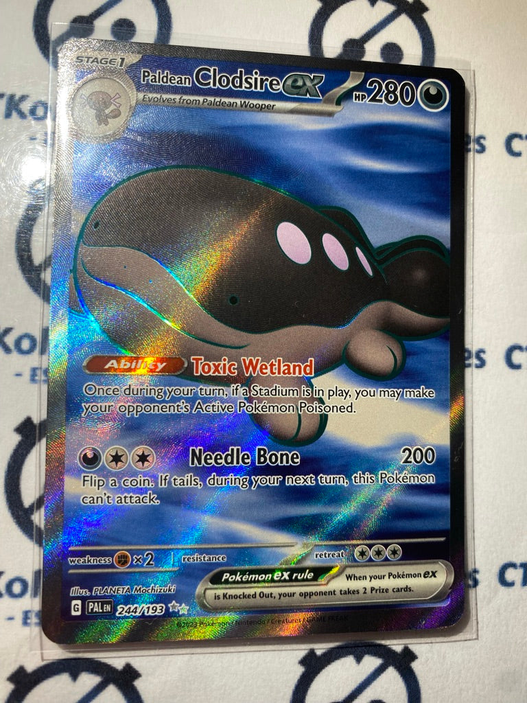 Paldean Clodsire EX Full Art #244/193 2023 Scarlet & Violet Paldea Evo CTKollectables Paldean Clodsire EX Full Art #244/193 2023 Scarlet & Violet Paldea Evo CTKollectables