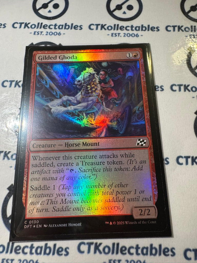 2025 Magic The Gathering AETHERDRIFT Gilded Ghoda # C 0130 Foil