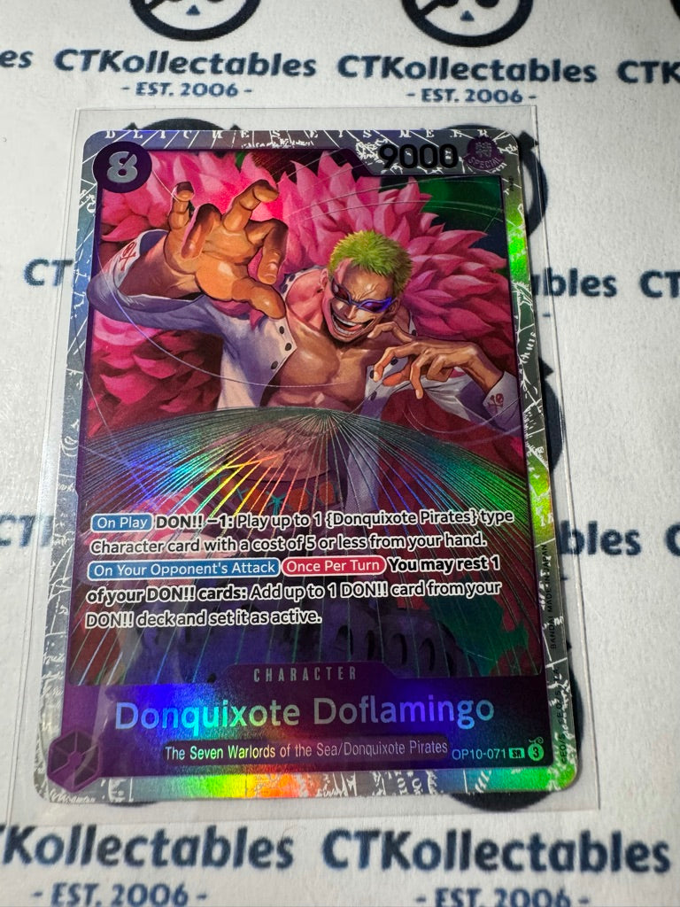 One Piece TCG Donquixote Doflamingo Card OP10-071 SR Royal Blood NM/M