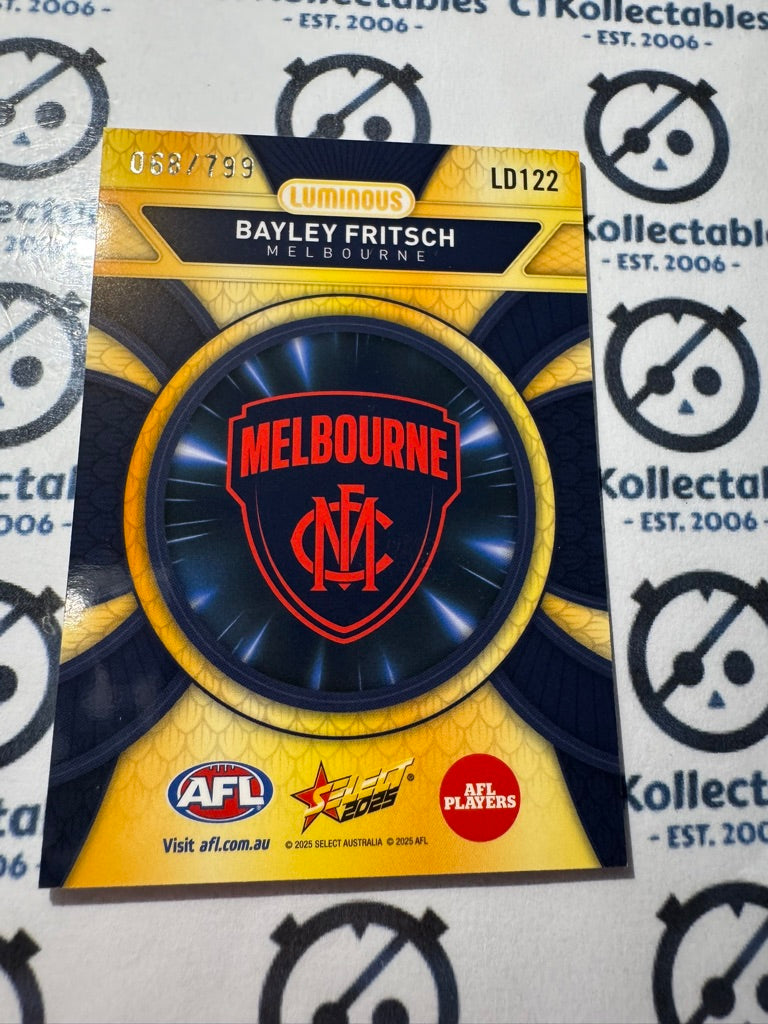 2025 AFL Footy Stars Luminous Bayley Fritsch Dragon Scales #068/799 Demons