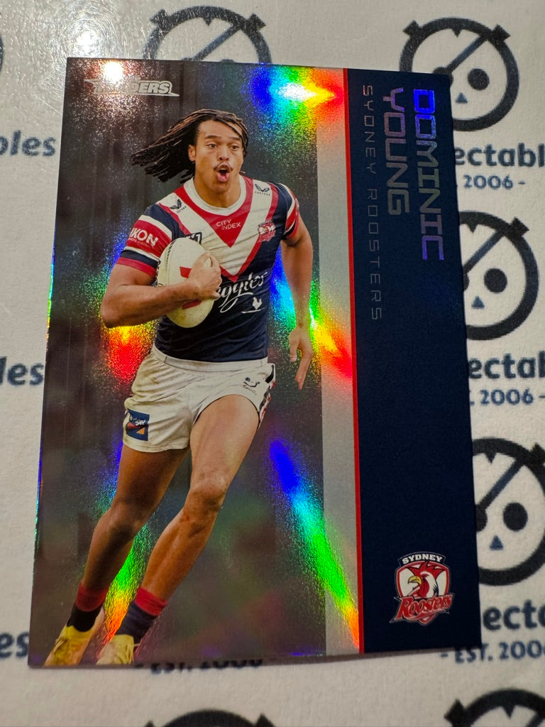 2025 NRL Traders Silver Parallel PS 135 DOMINIC YOUNG ROOSTERS