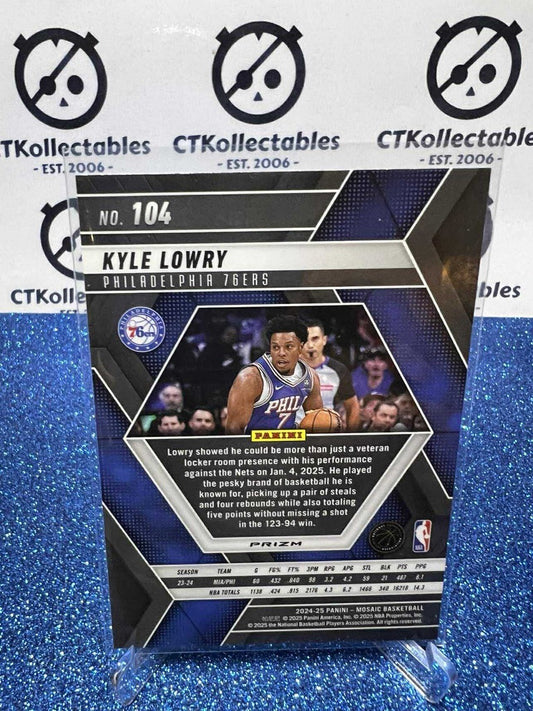 2024-25 Panini Mosaic Mosiac prizm #104 Kyle Lowry Philadelphia 76ers