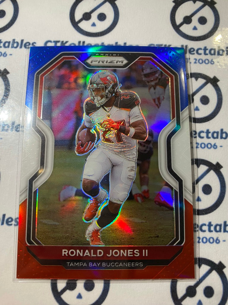 2020 NFL Prizm Ronald Jones II Red White & Blue Prizm #257 Buccaneers