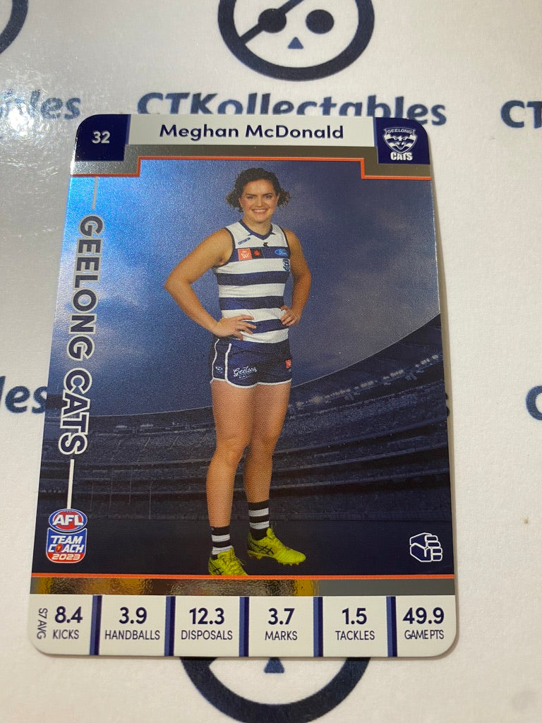 2023 AFLW Teamcoach Silver Card #32 Meghan McDonald