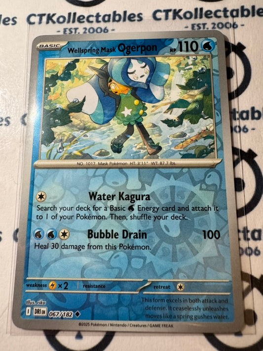 Mask Ogerpon Scarlet & Violet Destined Rivals #067/182 Reverse Holo Pokemon
