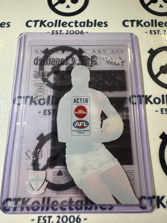 2023 AFL Footy Stars Bradley Hill AC116 Classified #022/365 Saints