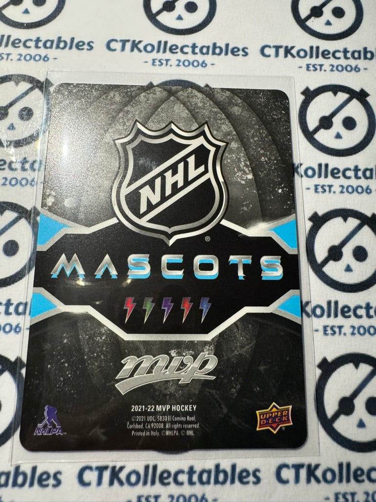 2021-22 UPPER DECK MVP Wild Wing # M-01 MASCOTS Anaheim Ducks hockey card