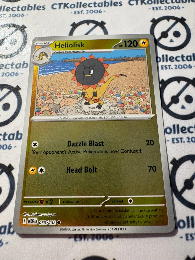 Heliolisk Reverse Holo #053/132 Mega Evolution Pokemon
