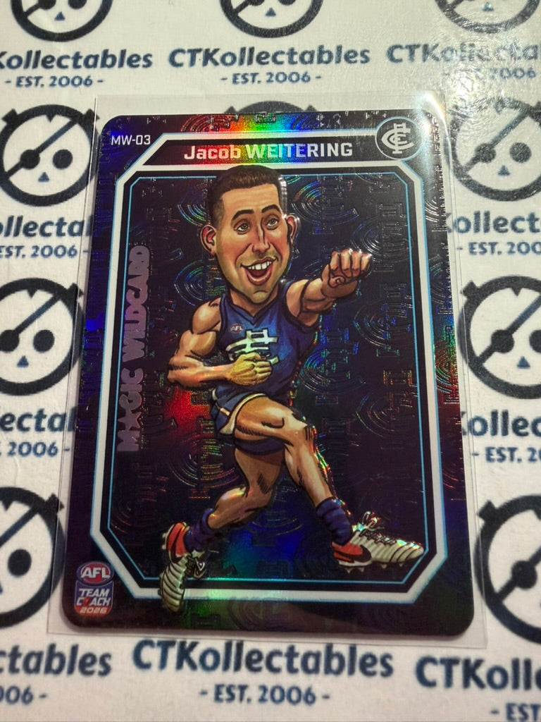 2026 Teamcoach AFL Magic Wildcard Jacob Weitering MW-03 Blues