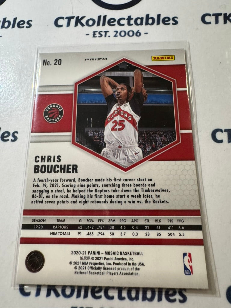 2020-21 Panini Nba Mosaic Chris Boucher Pink Prizm #20 Raptors