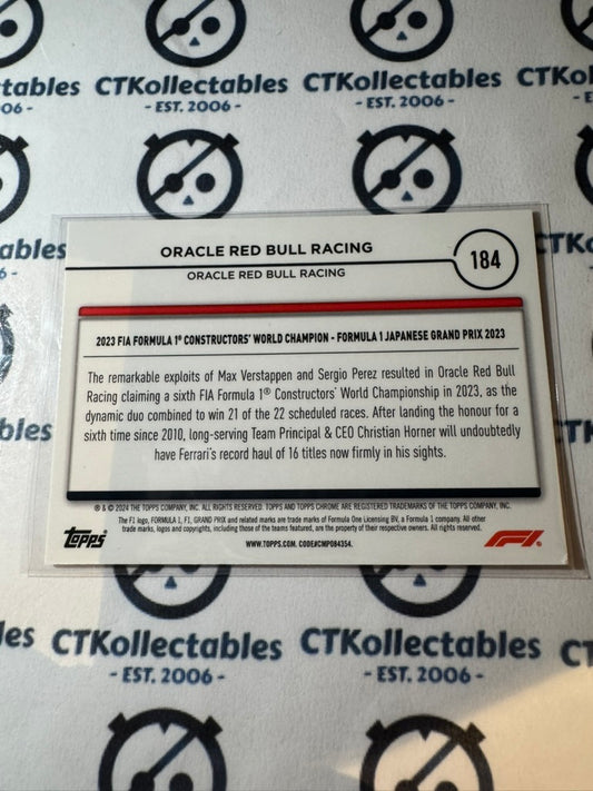 2024 Topps Chrome F1 Oracle Red Bull Racing "Award Winners" #184
