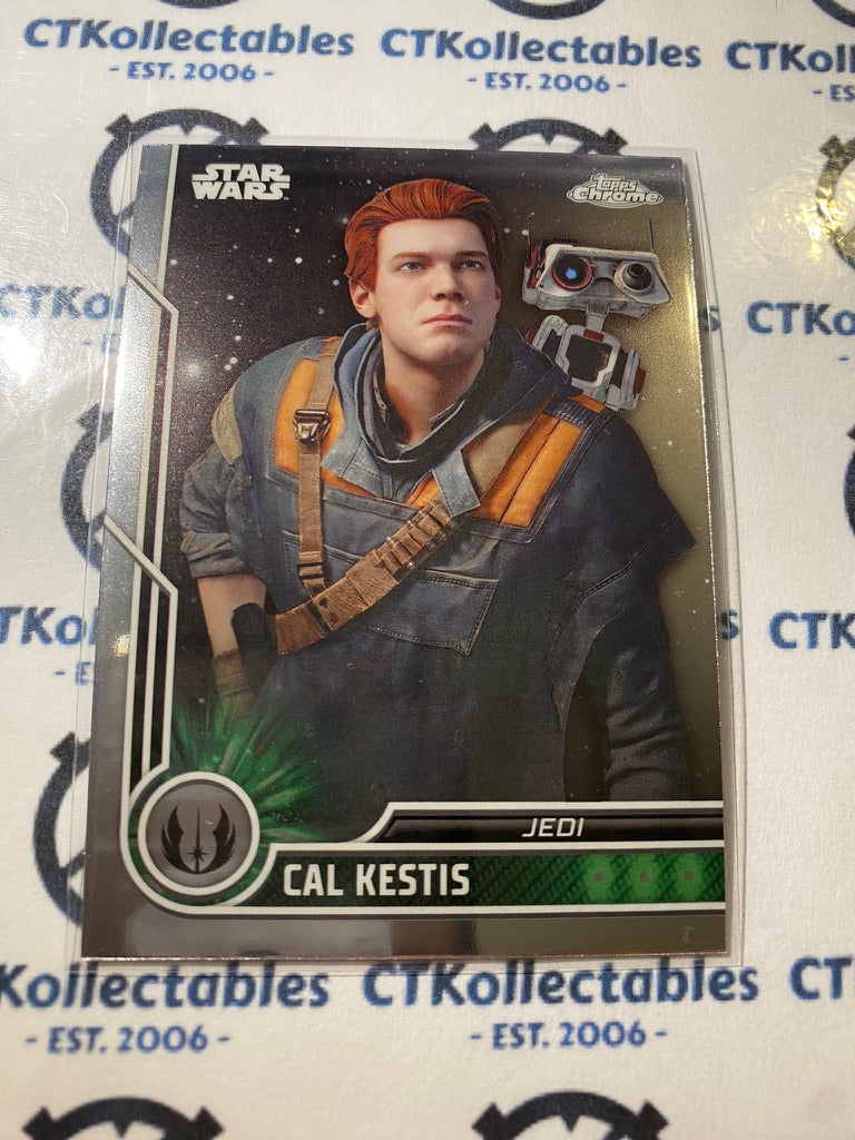2023 Topps Chrome Star Wars - # 25 Cal Kestis Chrome Base Card