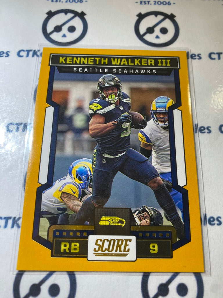 2023 NFL Panini Score Gold Kenneth Walker III #180 Seahawks
