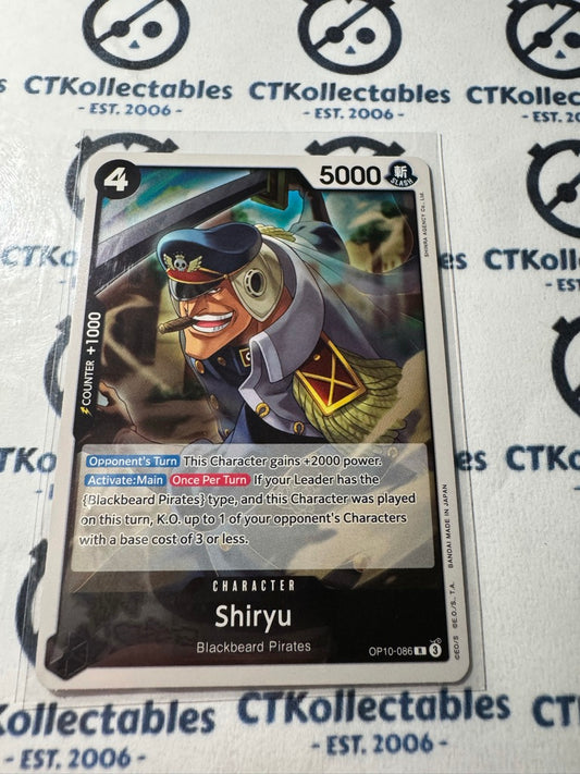 One Piece TCG Shiryu FOIL Card OP10-086 R Royal Blood NM/M