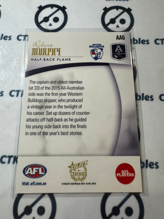 2016 AFL Select Certified Robert Murphy All Australian #AA6 Bulldogs