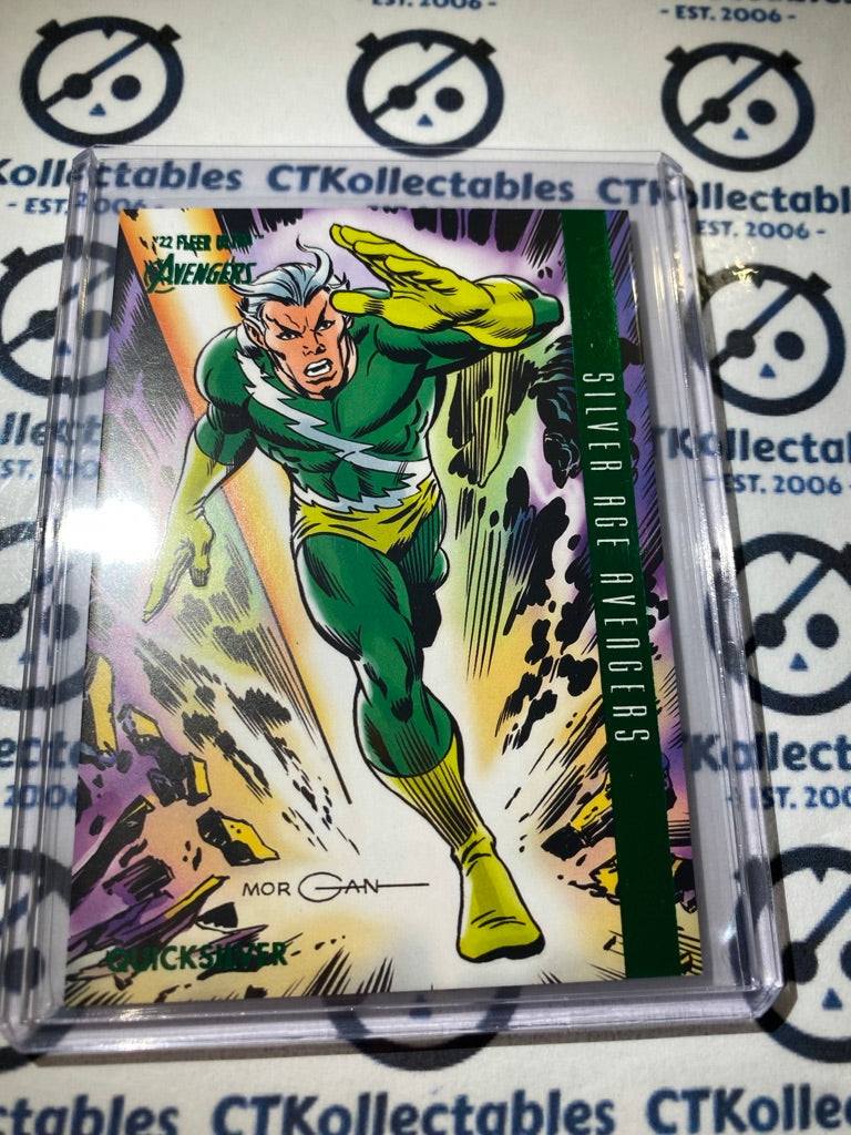 2022 Fleer Ultra Avengers Silverage Quicksilver Green Foil #110 Avengers
