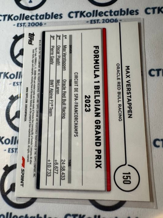 2024 Topps Chrome F1 Max Verstappen "Sprint Winners" #150 Red Bull