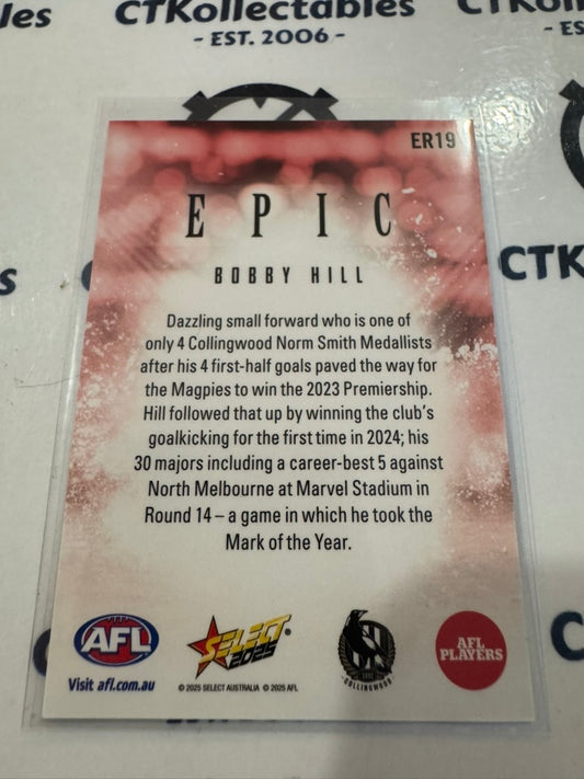 2025 AFL Footy Stars EPIC Bobby Hill #ER19 Magpies