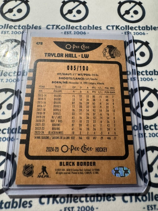 2024-25 O-Pee-Chee Hockey RETRO BLACK BORDER #479 MacKenzie Weegar #085/100