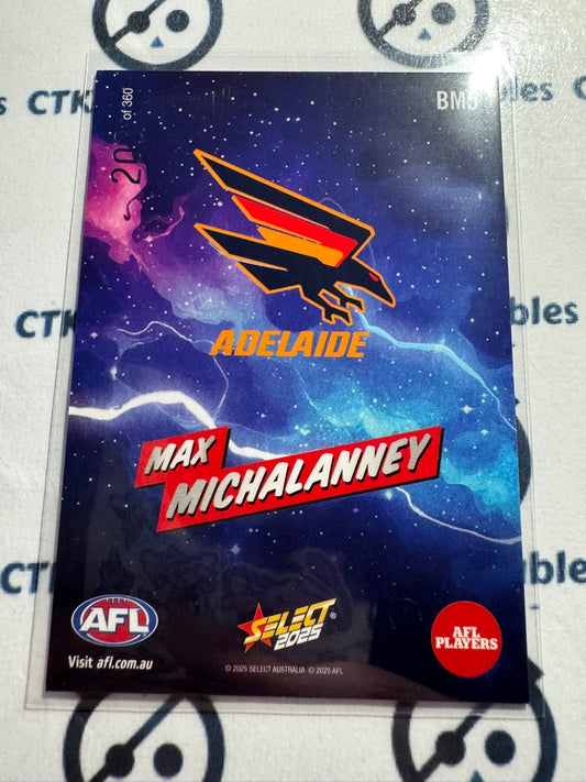 2025 AFL Footy Stars Max Michalanney BOOM! BM5 #203/360 Crows