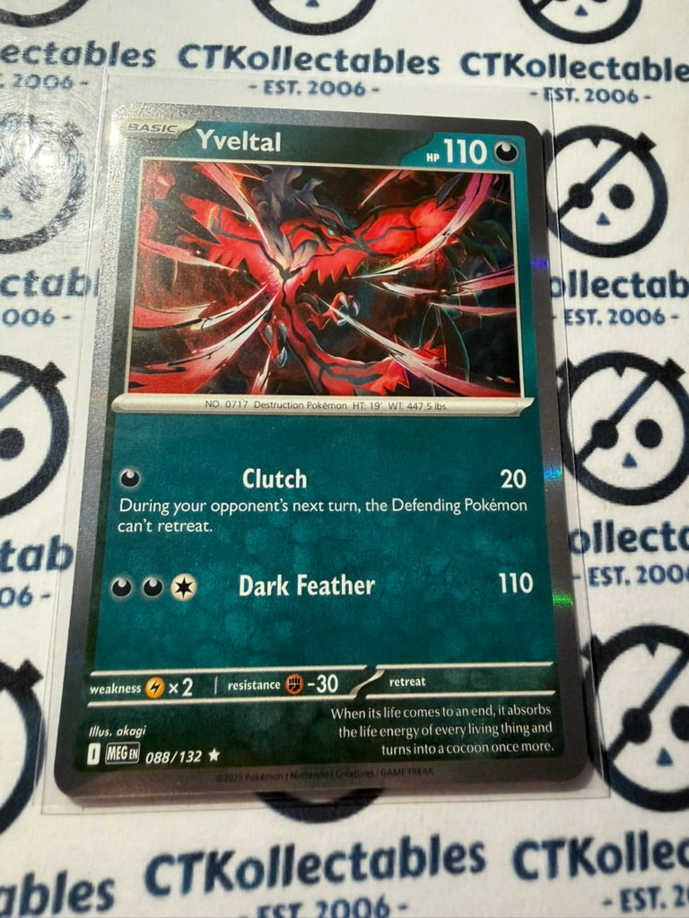 Yveltal Holo Rare Mega Evolution #088/132 Pokemon