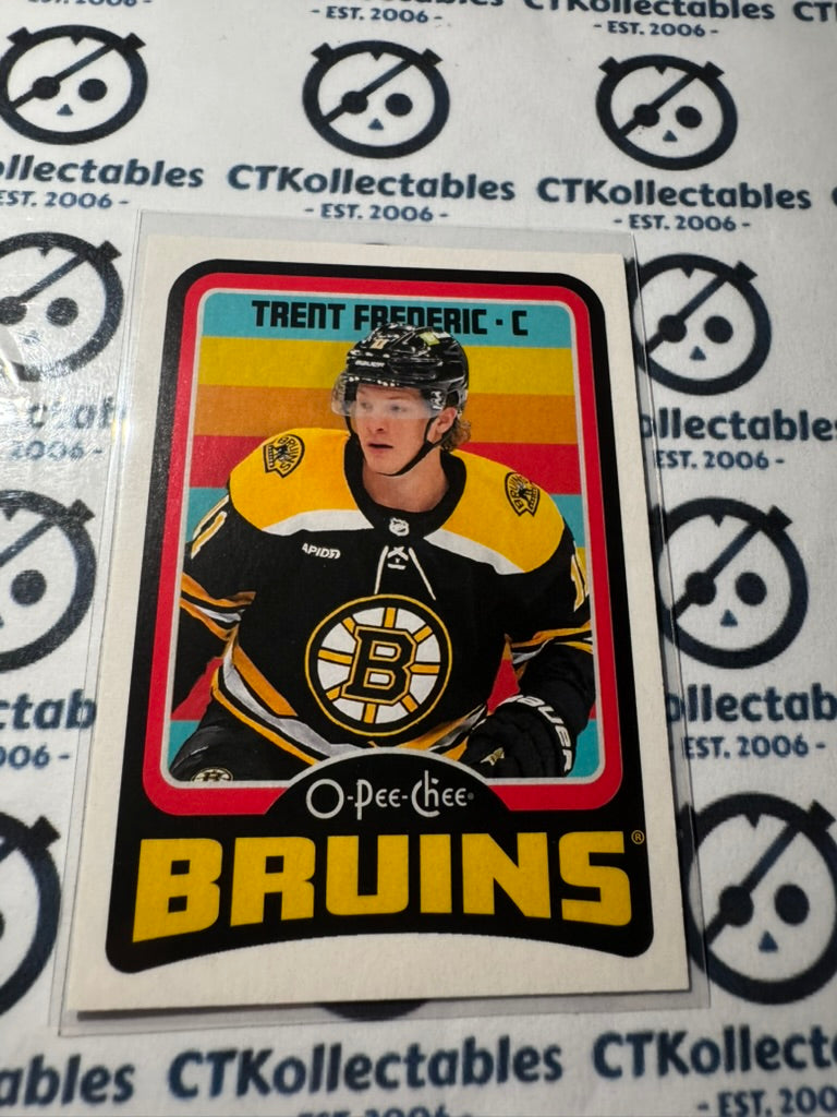 2024-25 O-Pee-Chee Hockey RETRO #29 Trent Frederic Boston Bruins