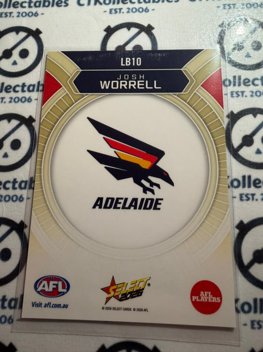 2026 Select AFL Footy Stars Luminous LB10 Josh Worrell Crows
