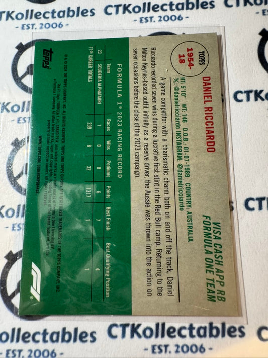 2024 Topps Chrome F1 Daniel Ricciardo 1954 Topps Refractor #1954-18