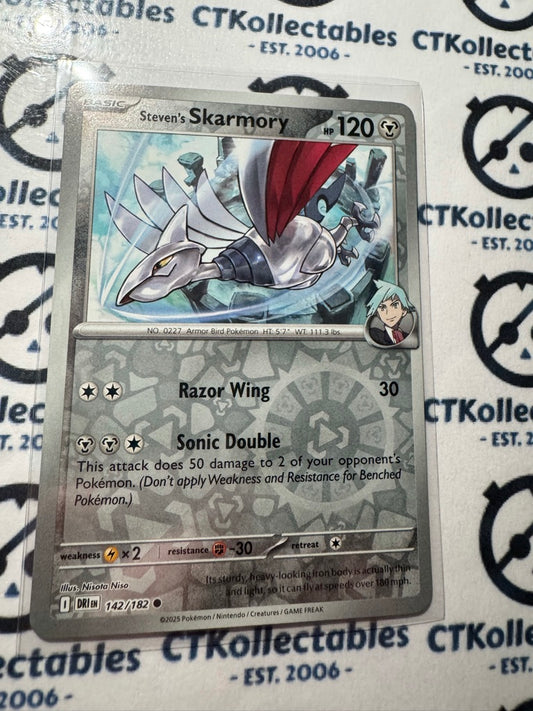 Steven's Skarmory Scarlet & Violet Destined Rivals #142/182 Reverse Holo