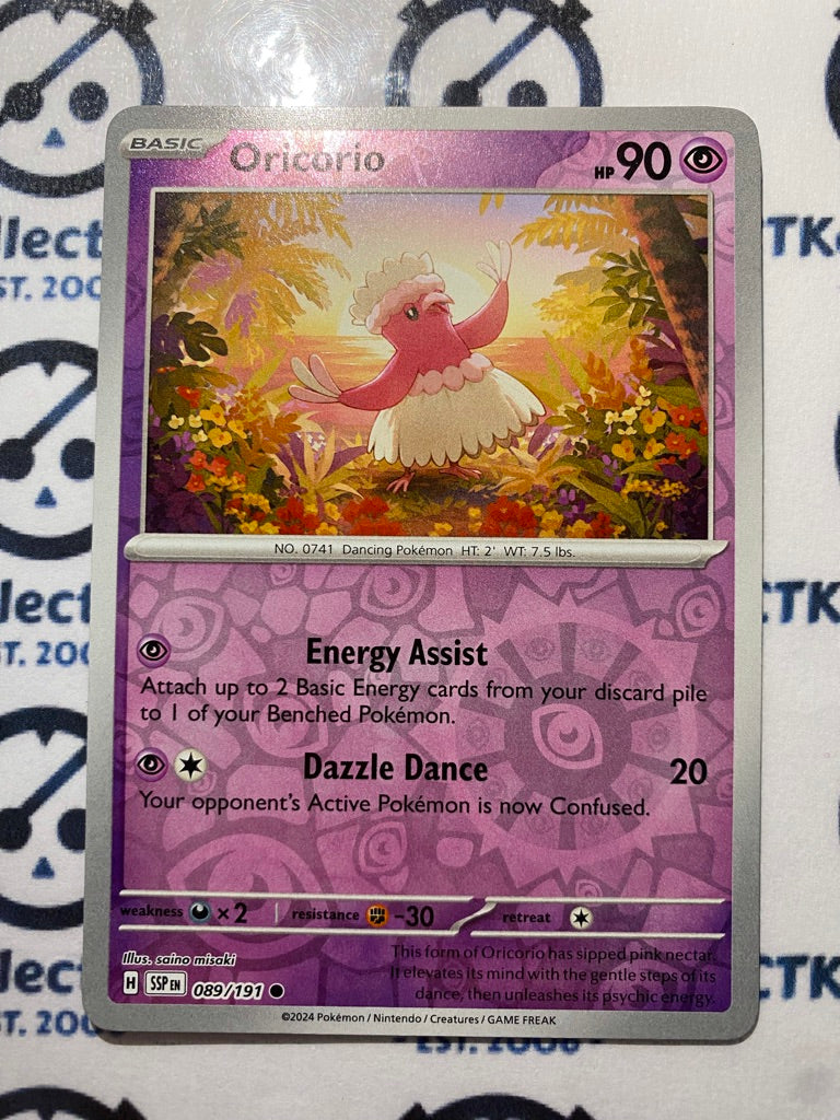 Oricorio Reverse Holo #089/191 Surging Sparks Pokémon TCG 2024